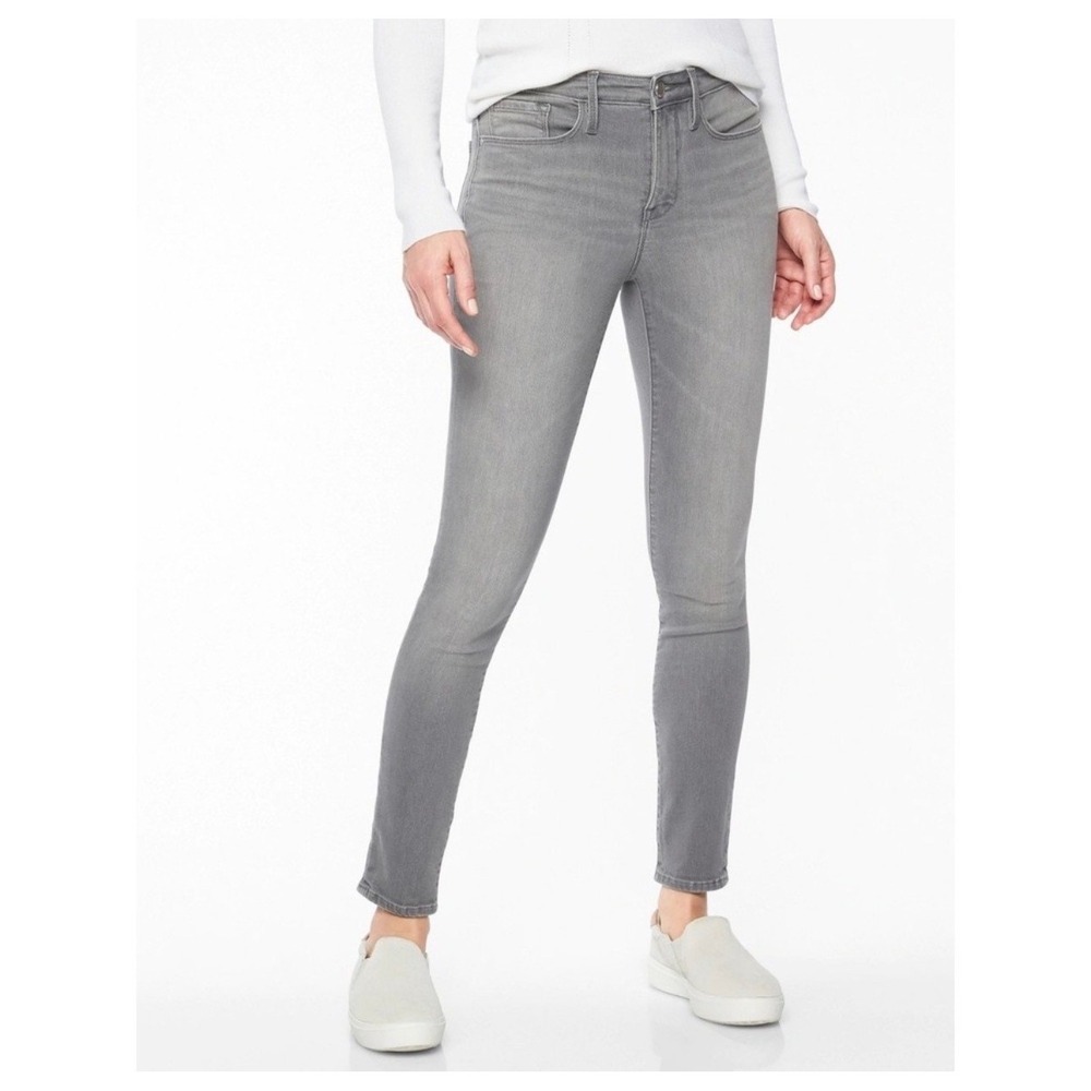 Athleta Sculptek Skinny‎ Jeans Grey Wash Denim Size 10 Athleisure High Rise